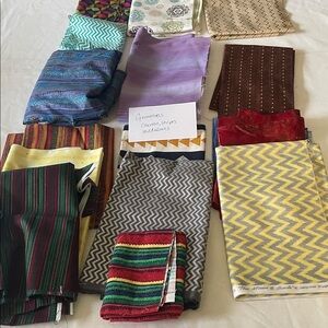 GEOMETRIC Chevron. Stripes, Medalliins Fabric